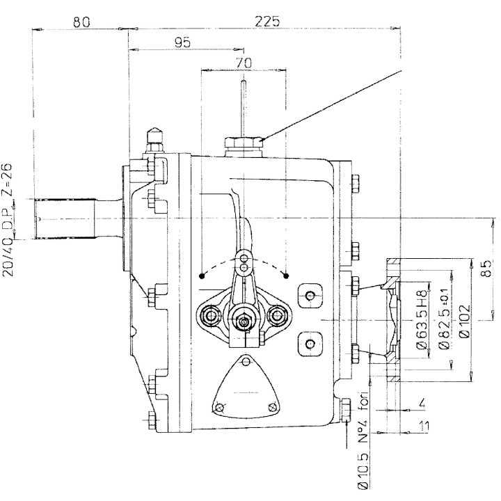 Technodrive TMC260 keerkoppeling