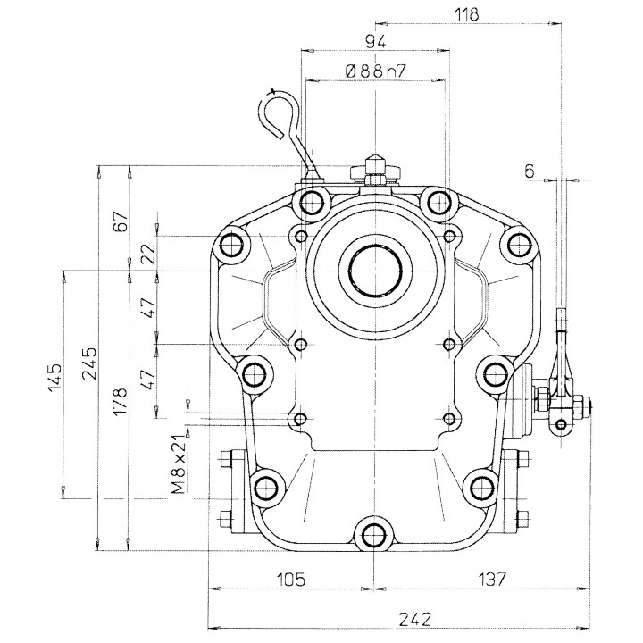 Technodrive TMC260 keerkoppeling