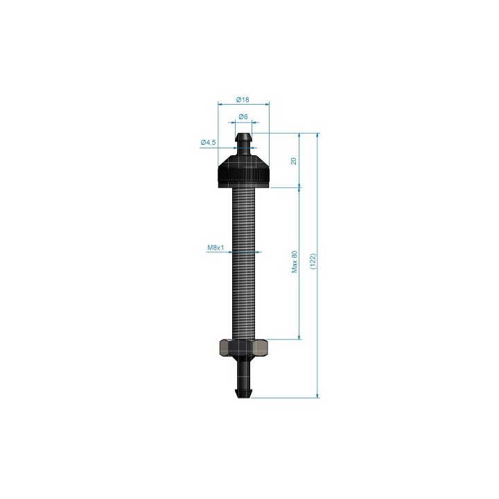 Huiddoorvoer max wanddikte 54 mm