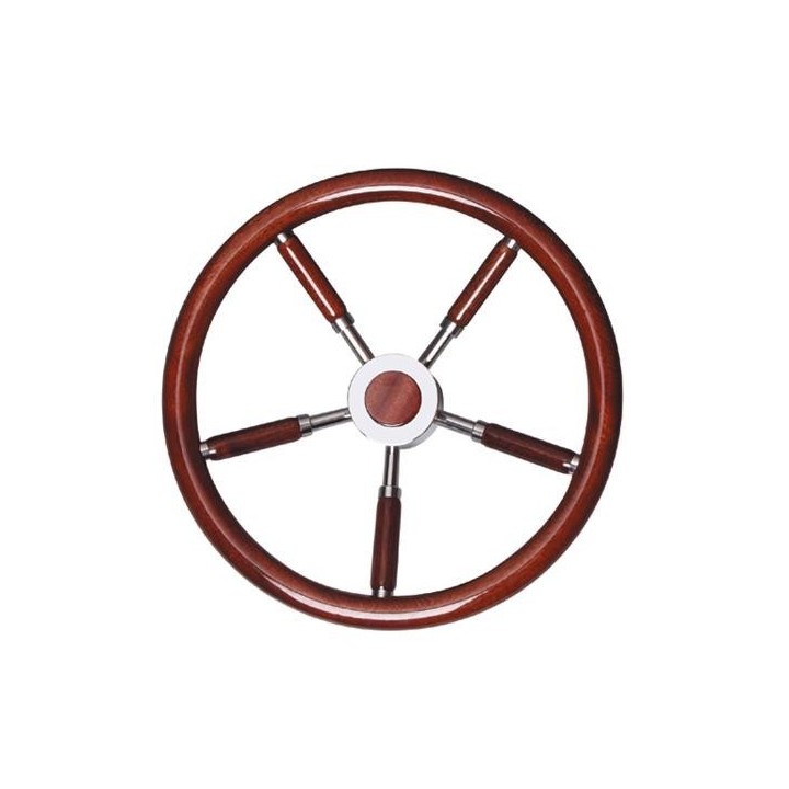 Uflex stuurwiel V67, RVS / Mahonie