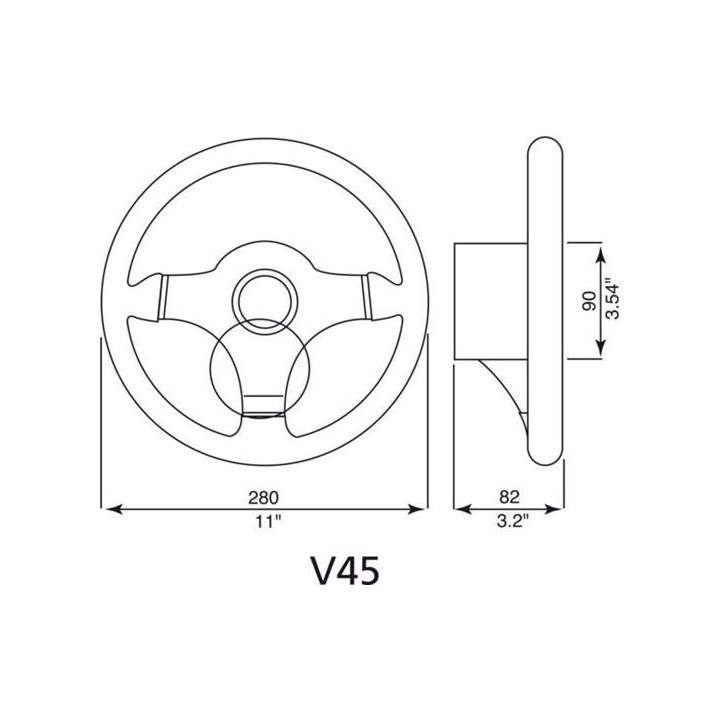Ultraflex Stuurwiel V45 Soft