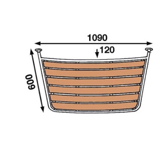 Zwemplateau  buisdiameter: 25mm