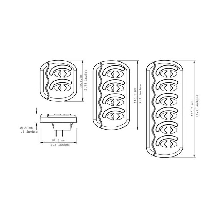 BEP Contour G2 6 schakelaars+zekering
