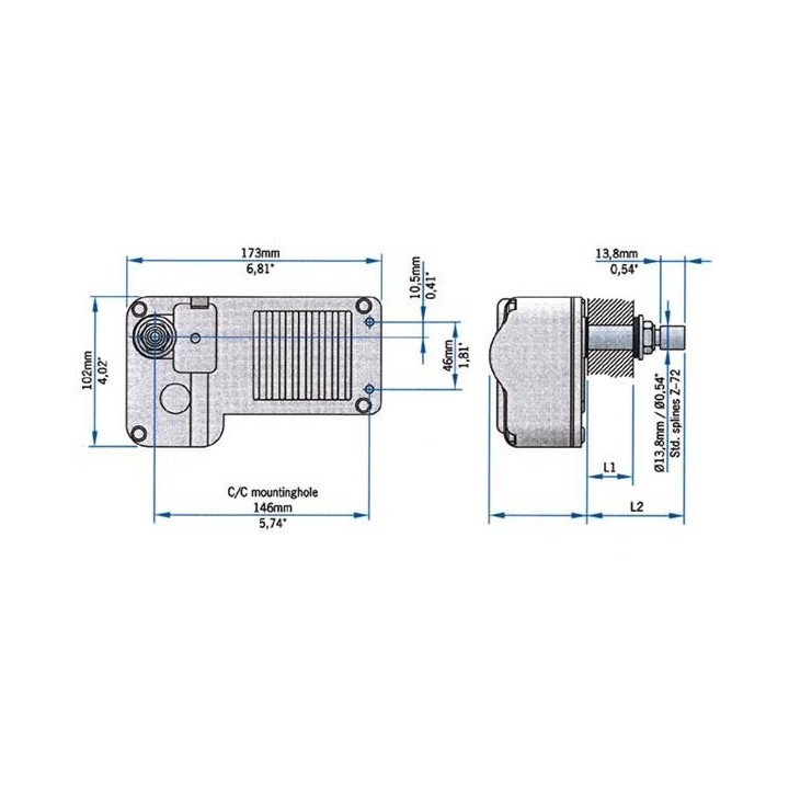 Ruitenwissermotor waterdicht 12V/24V